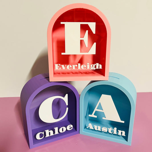 Personalised Arch Money Box