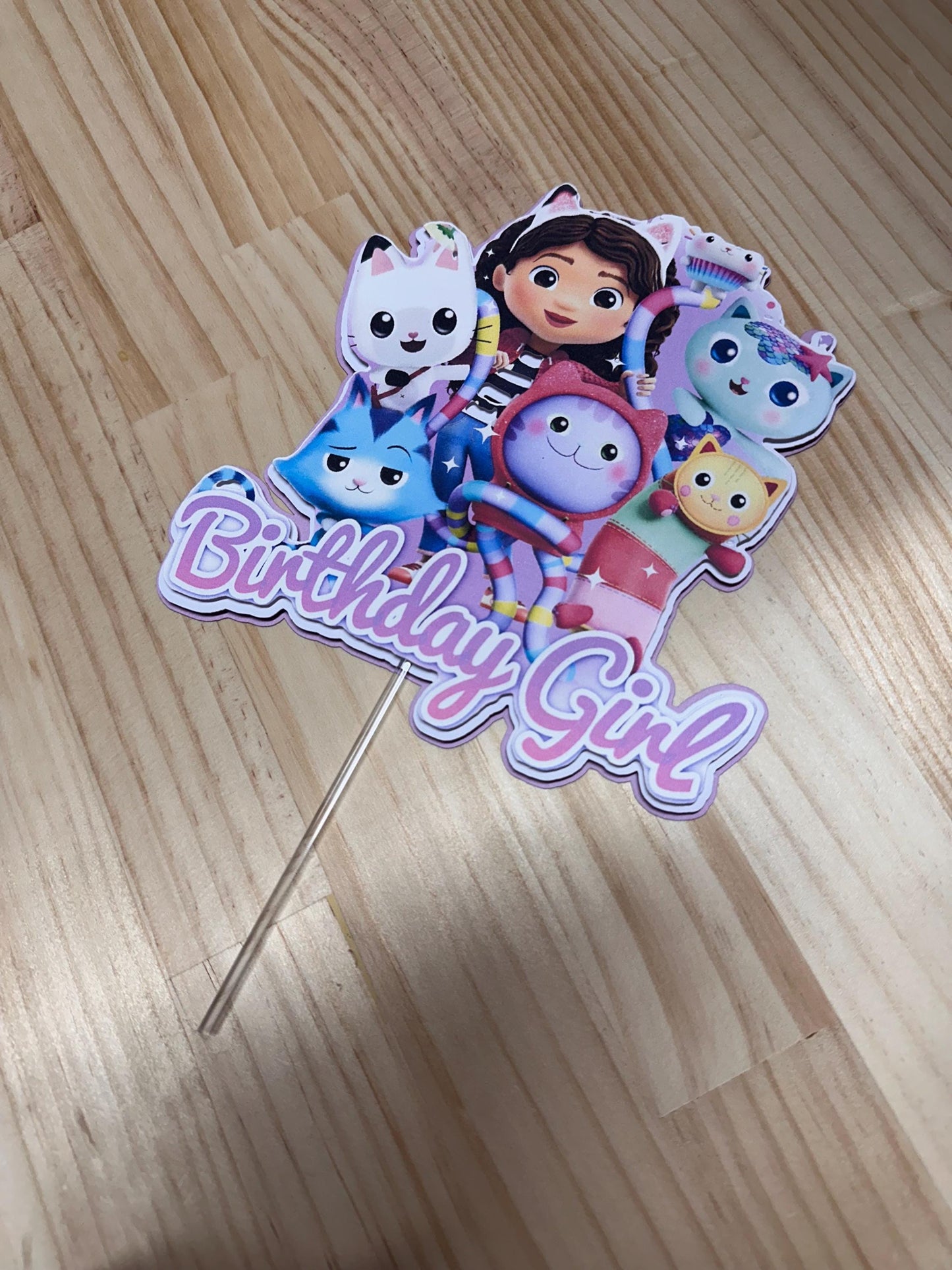 Gabby's Dollhouse Birthday Girl Cake Topper