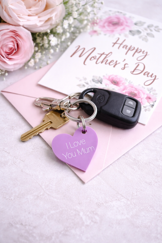 Cute Little Keyring Heart for Mum