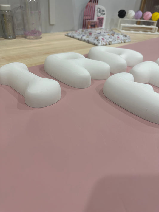 3D Printed Bubble Letters - Price PER Letter