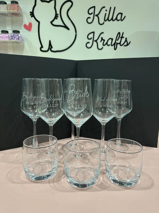 Custom Engraved Glassware | Wine, Champagne, Whisky & Beer Glasses