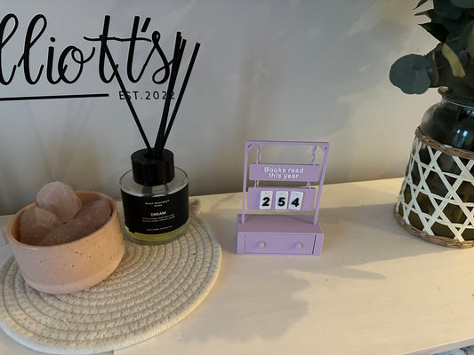 Reading Tracker Counter 3D Printed – Books Read This Year