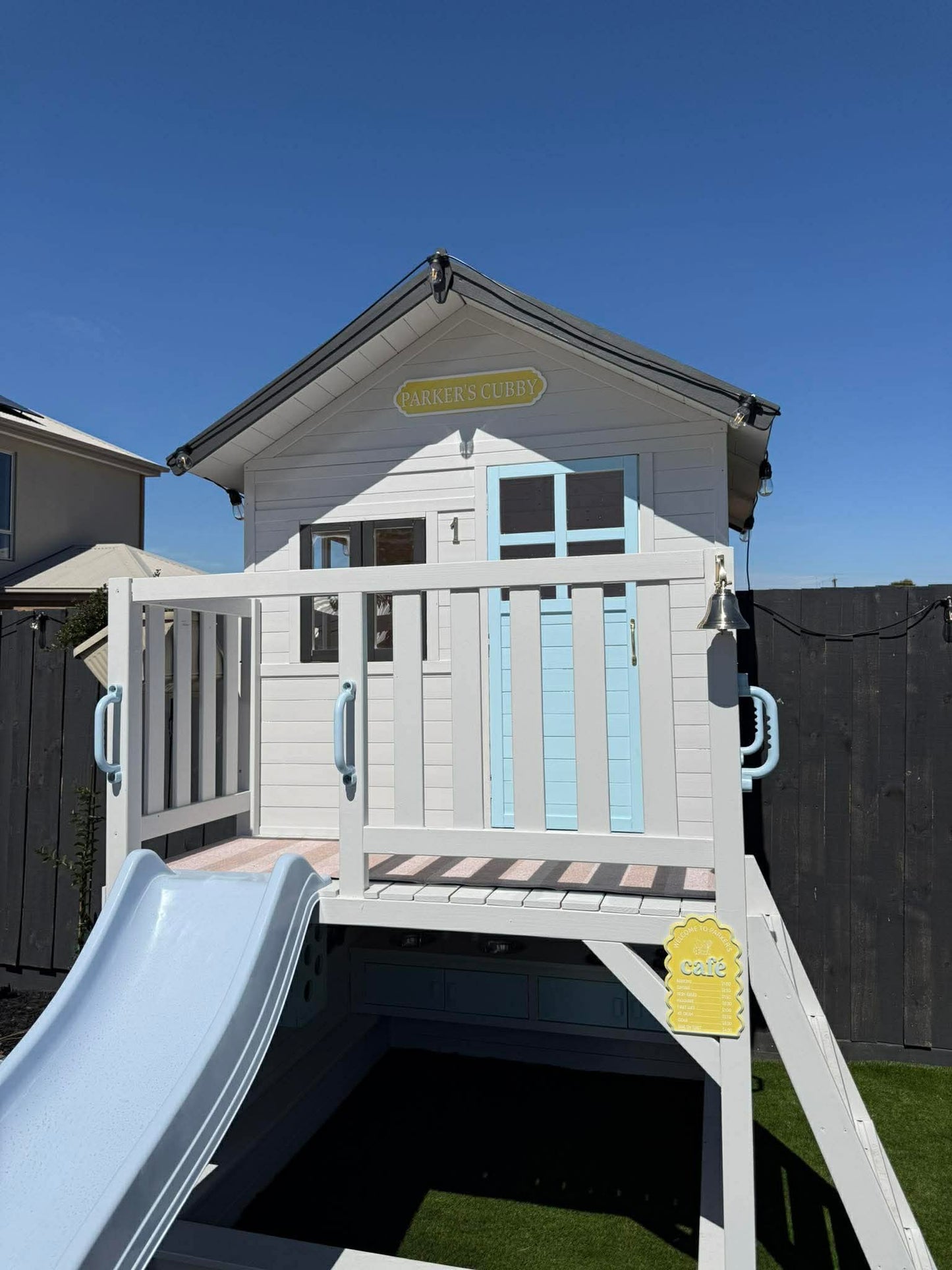 Medium Acrylic Personalised Cubby House Sign