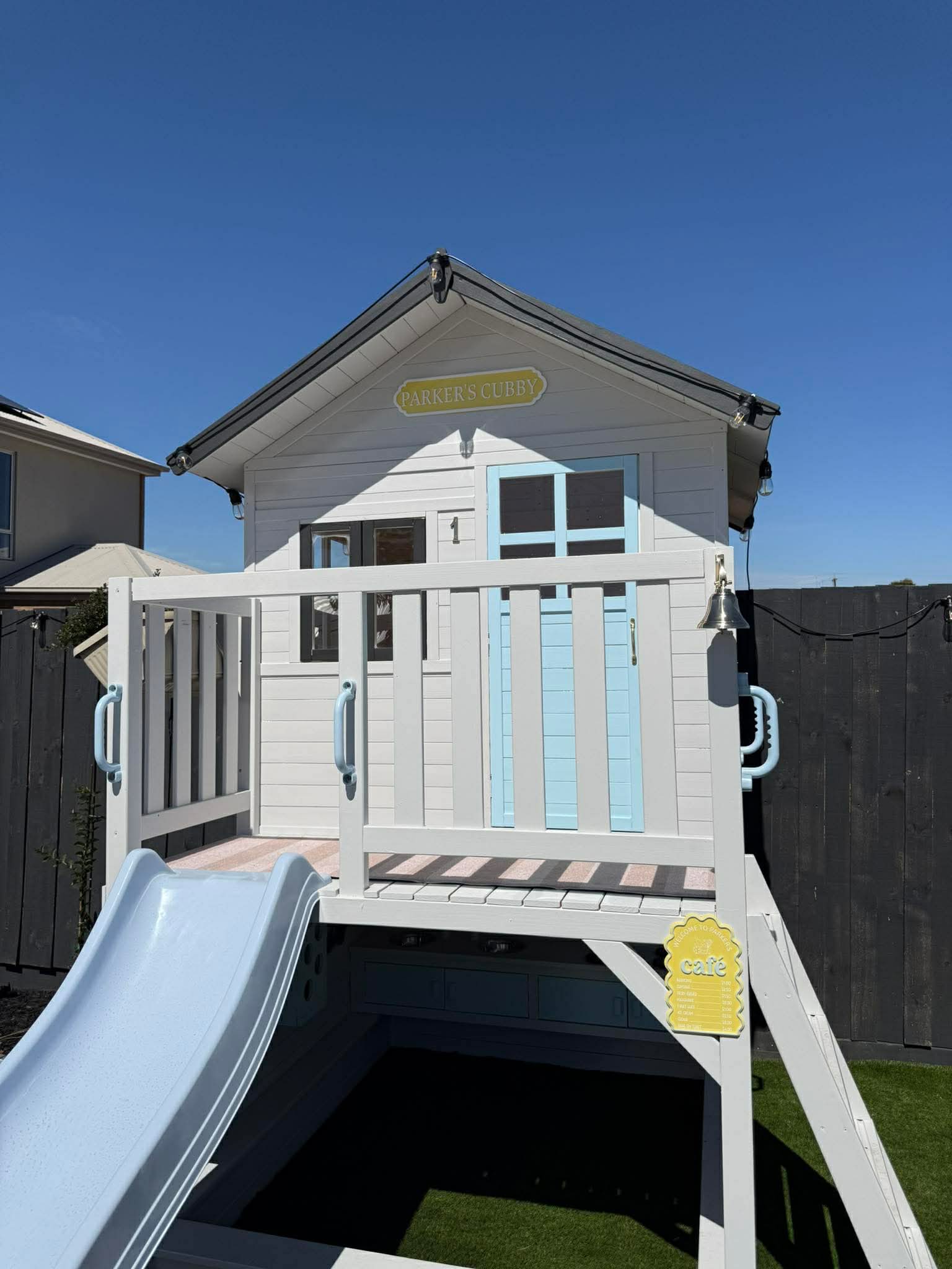 Medium Acrylic Personalised Cubby House Sign