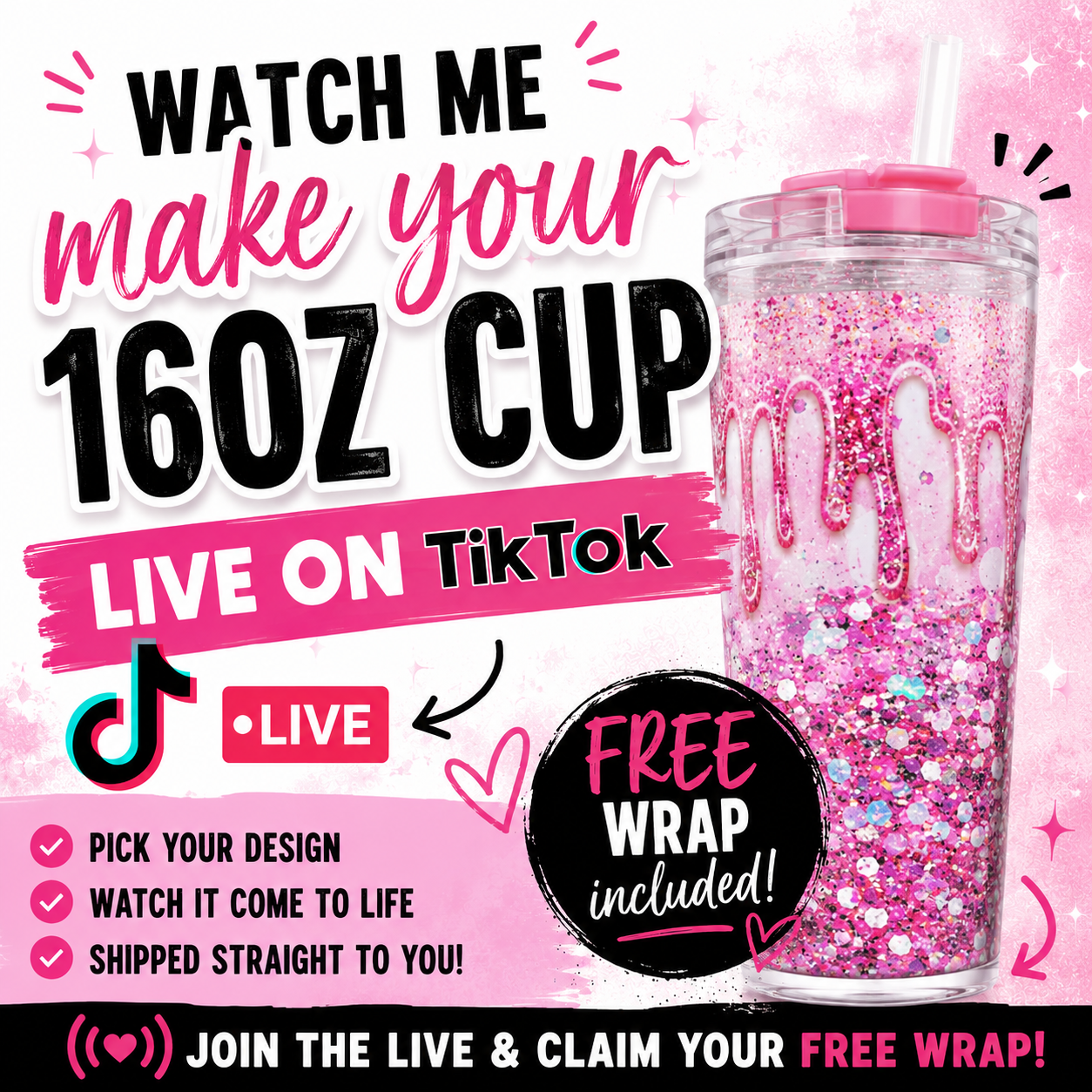 16oz Snowglobe Tumbler