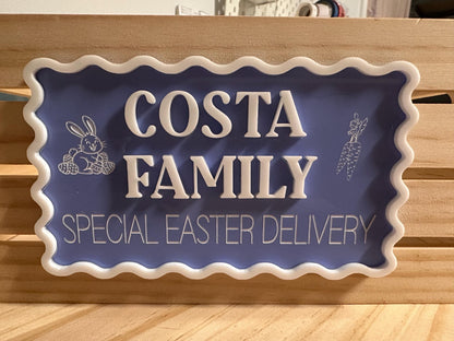 Personalised Easter Crate Sign - Sign Only