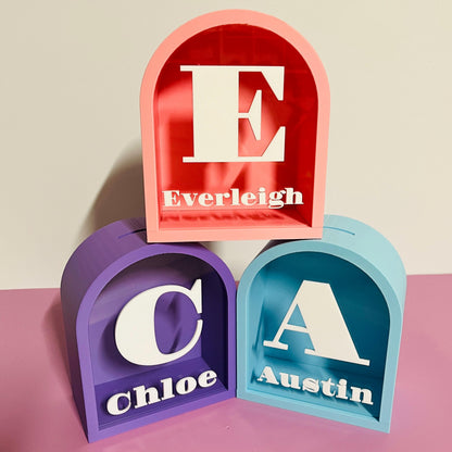 Personalised Arch Money Box