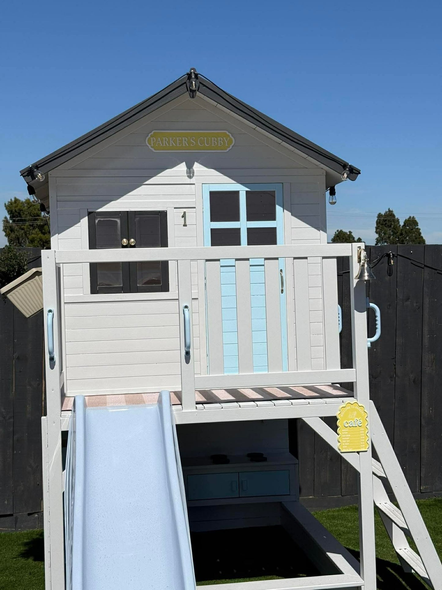 Medium Acrylic Personalised Cubby House Sign