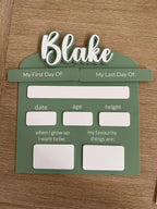 Personalised Acrylic First & Last Day Board
