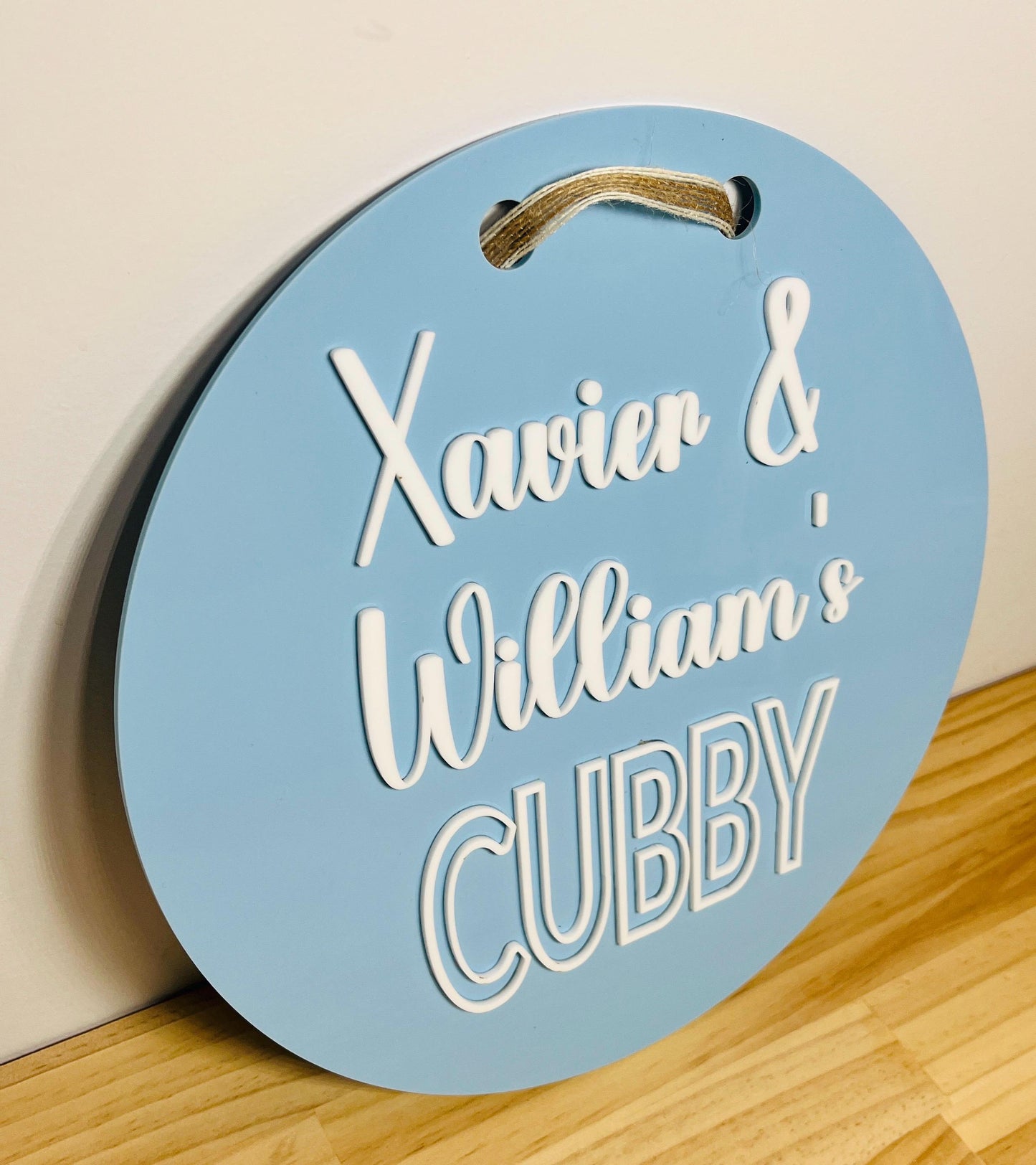 Medium Round Personalised Cubby House Sign