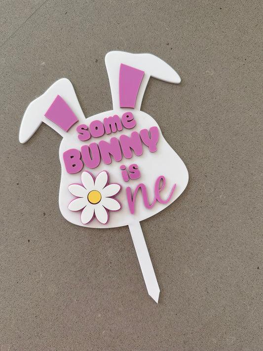 Some Bunny Is One Cake Topper