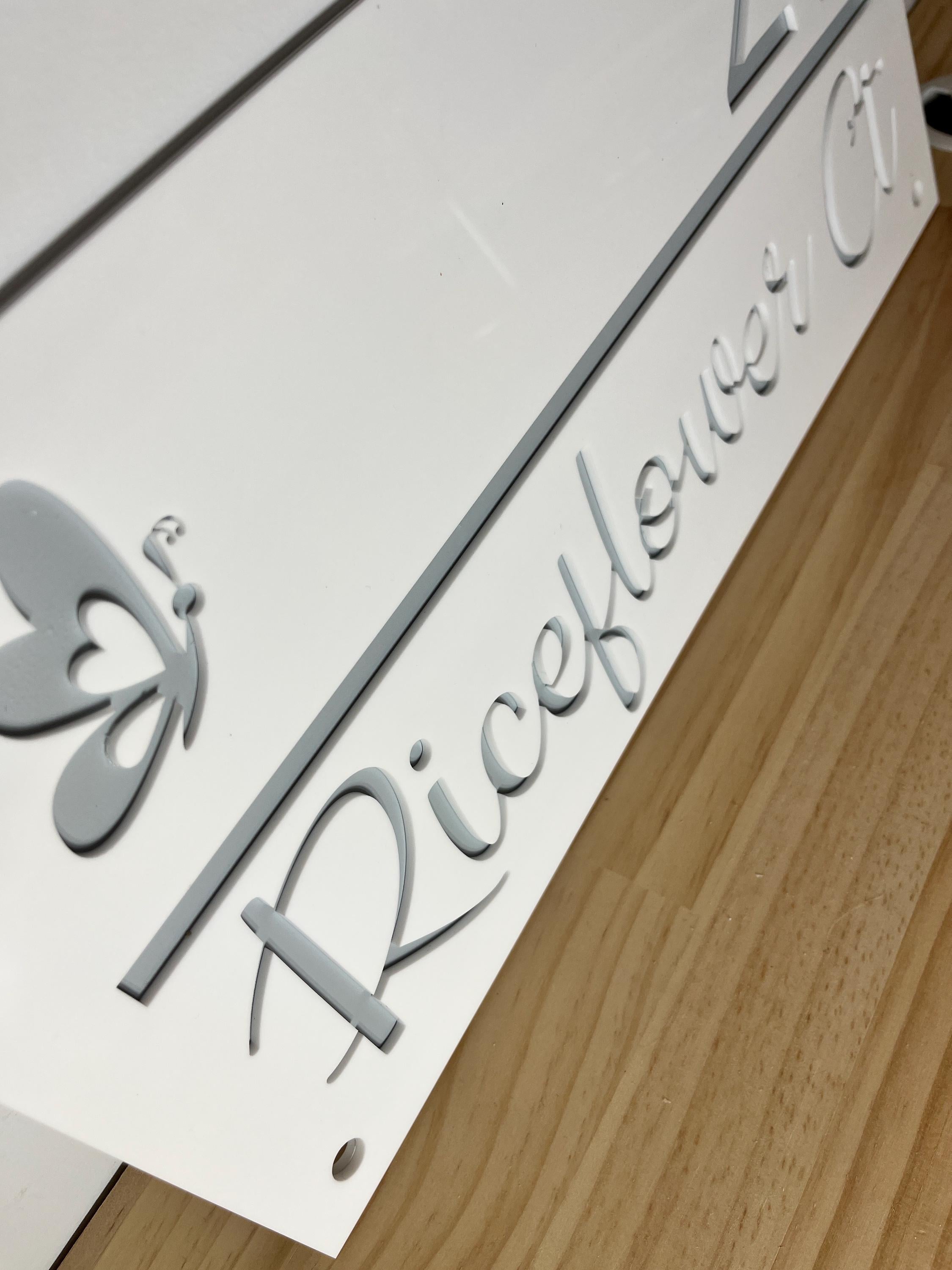 Personalised Acrylic House Address Sign