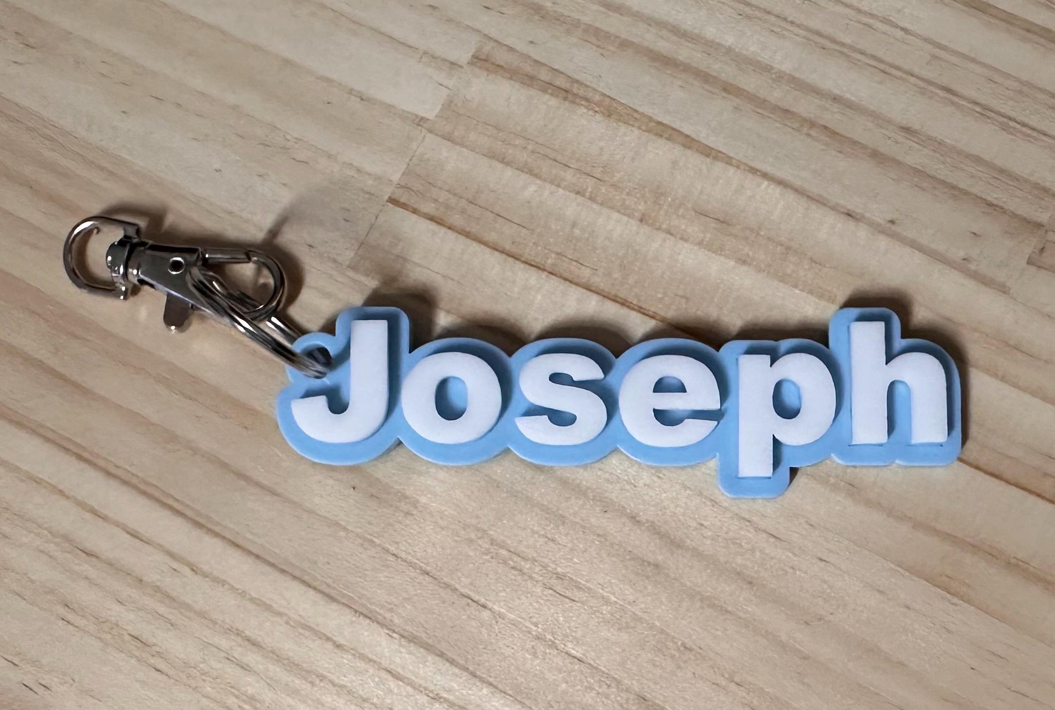 Personalized Acrylic Name Keychain