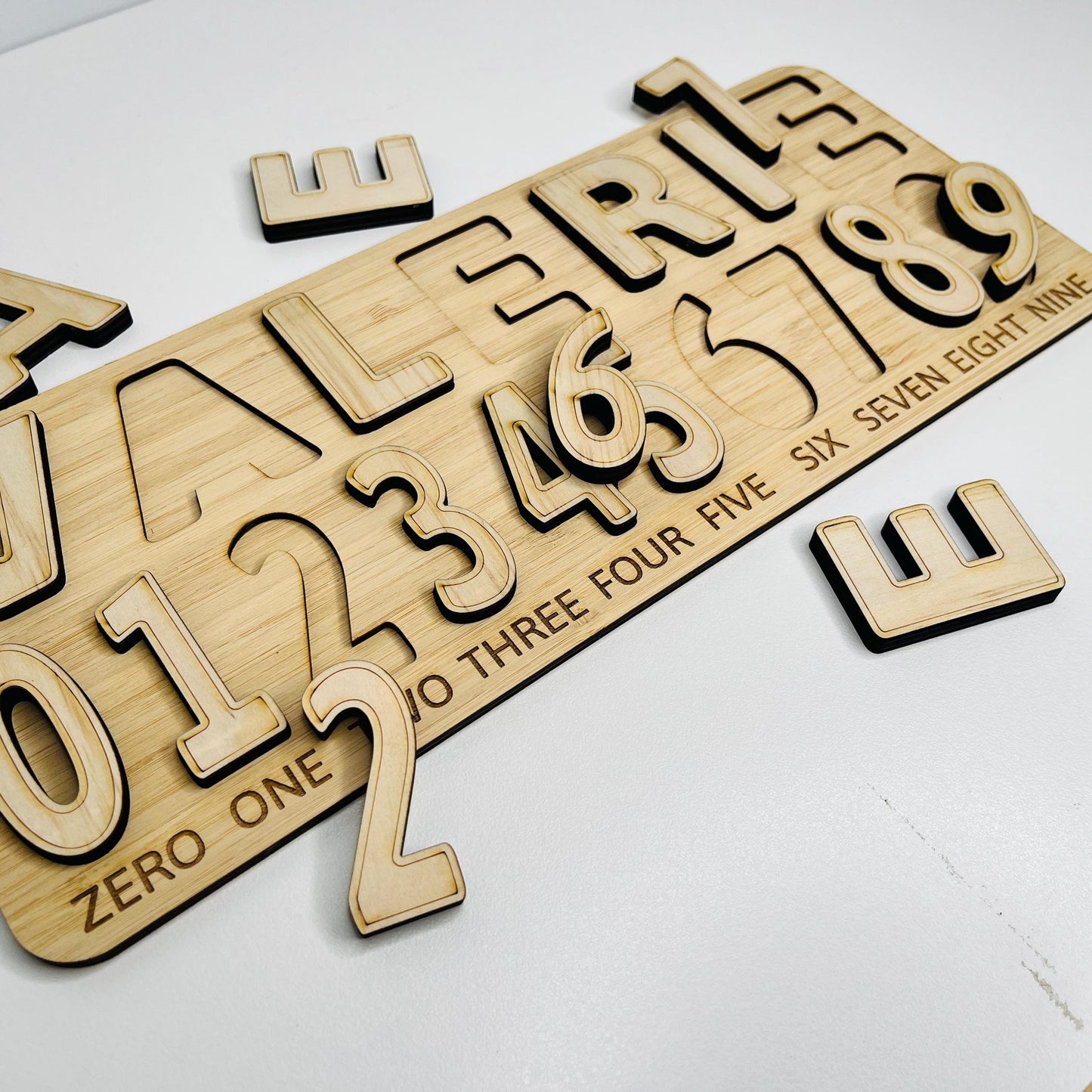 Personalized Wooden Name & Number Puzzle
