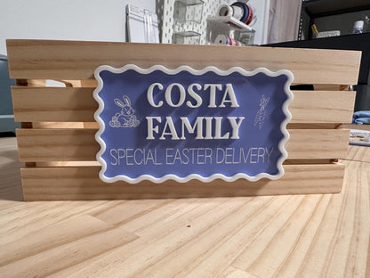 Personalised Easter Crate Sign - Sign Only