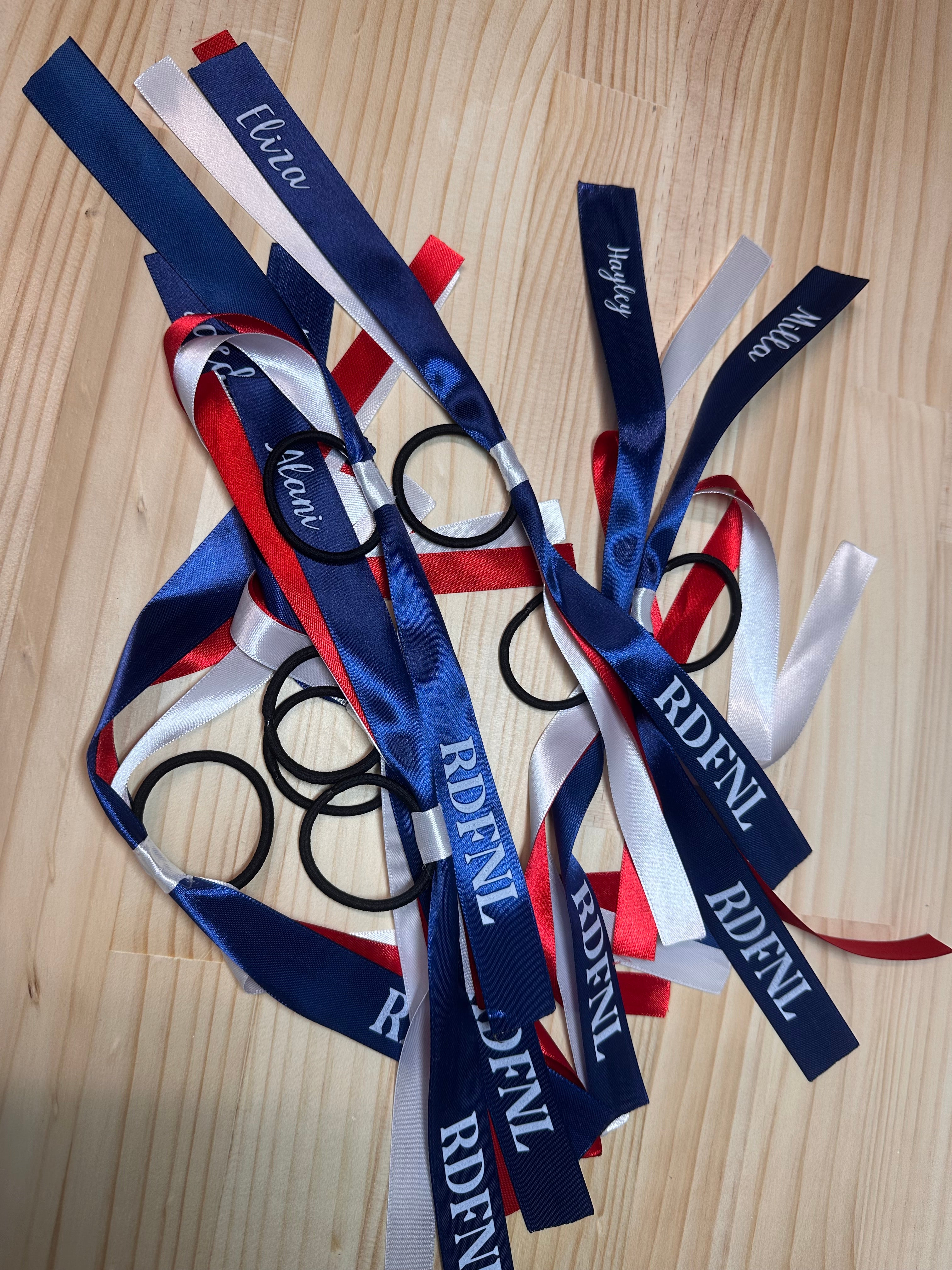 Personalised Hair Tie Ribbons