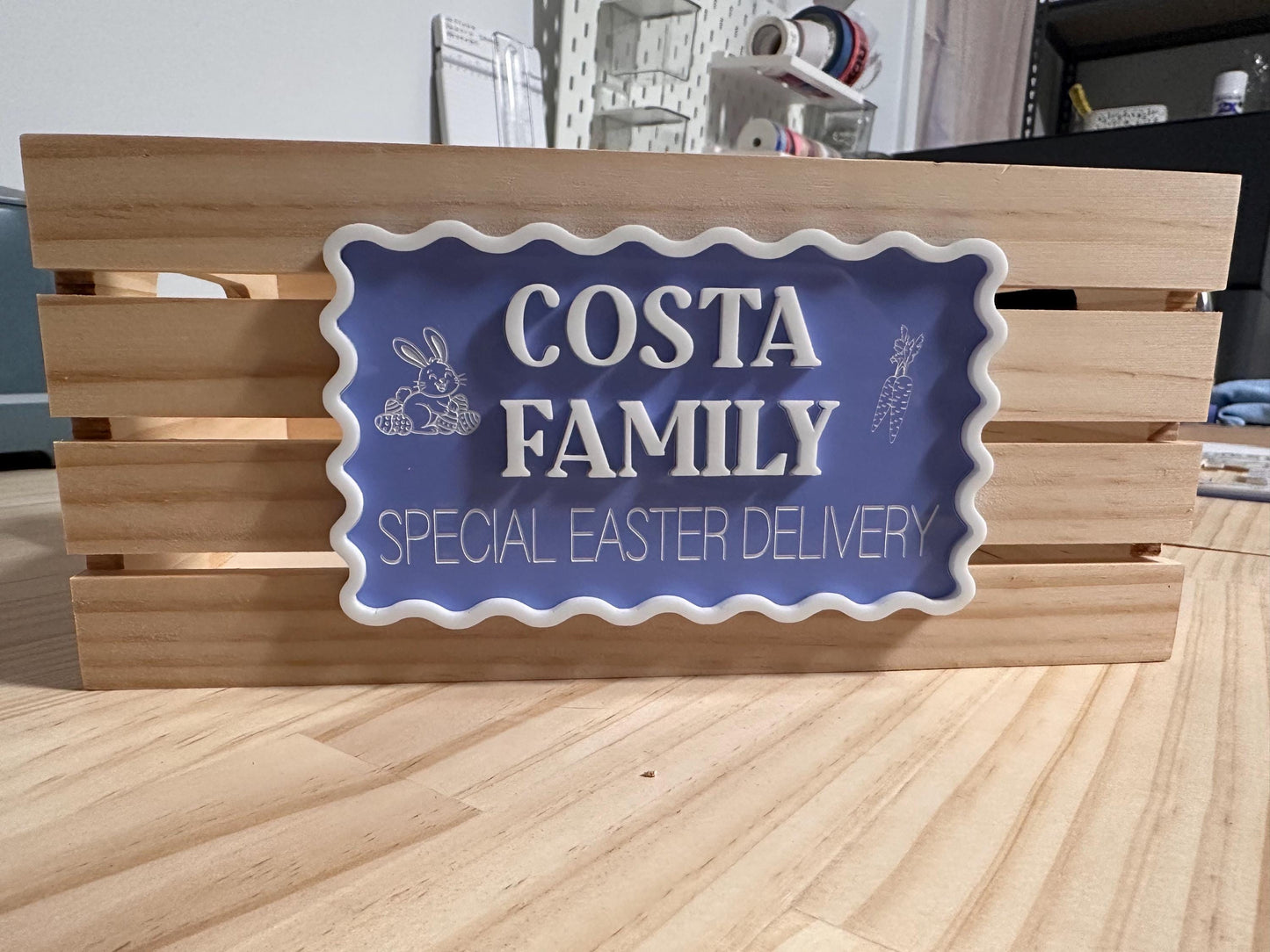 Personalised Family Name Easter Crate - Crate Included