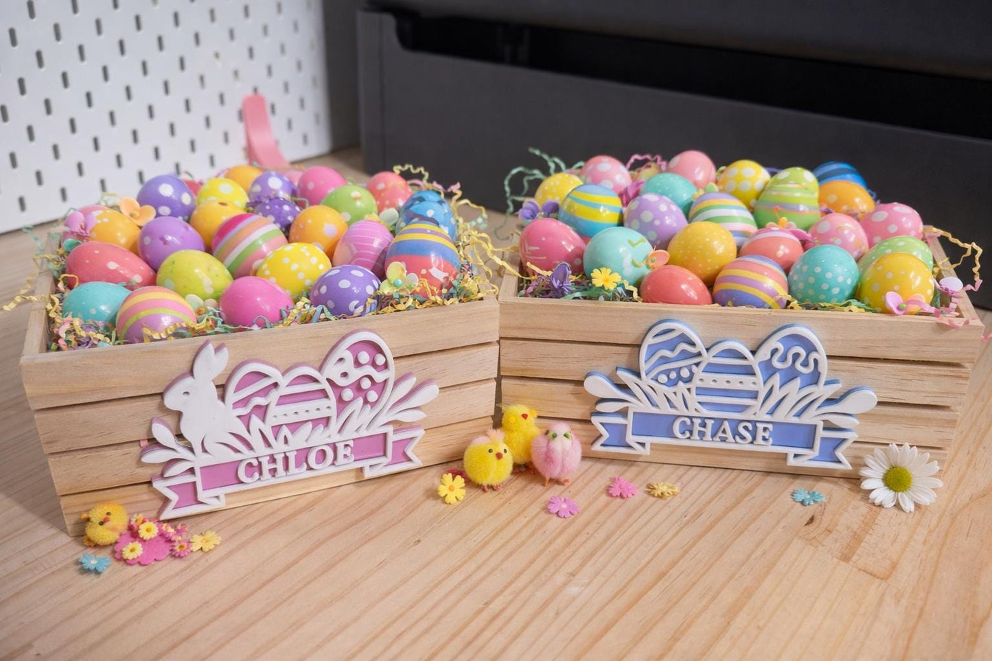 Personalised Easter Crate Name Sign Plaque Only