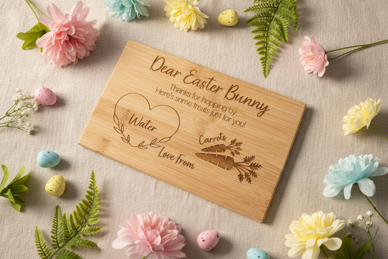 Personalised Easter Bunny Treat Board