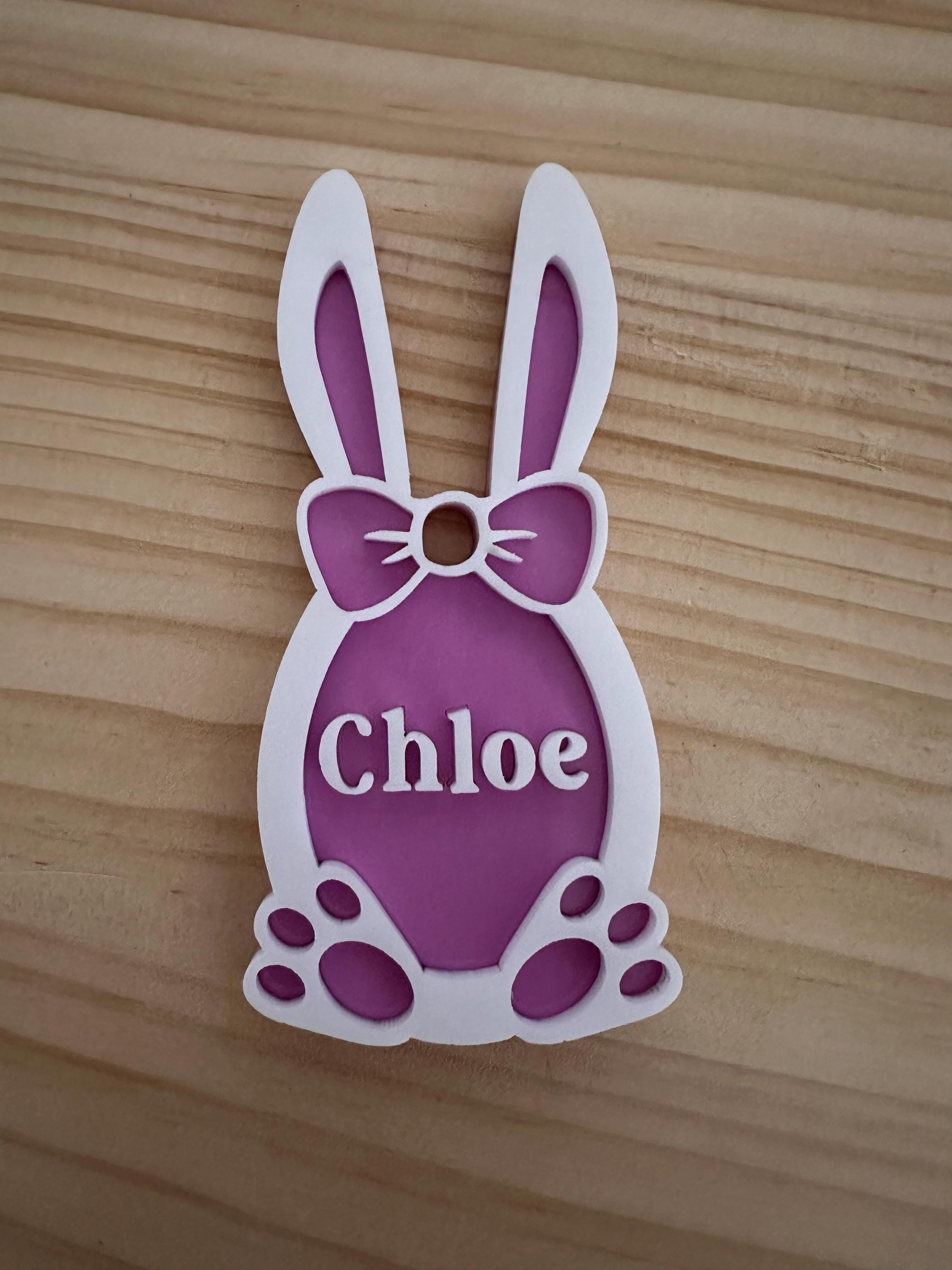 Personalised Easter Bunny Acrylic Keychain