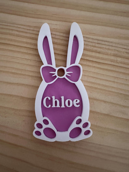 Personalised Easter Bunny Acrylic Keychain