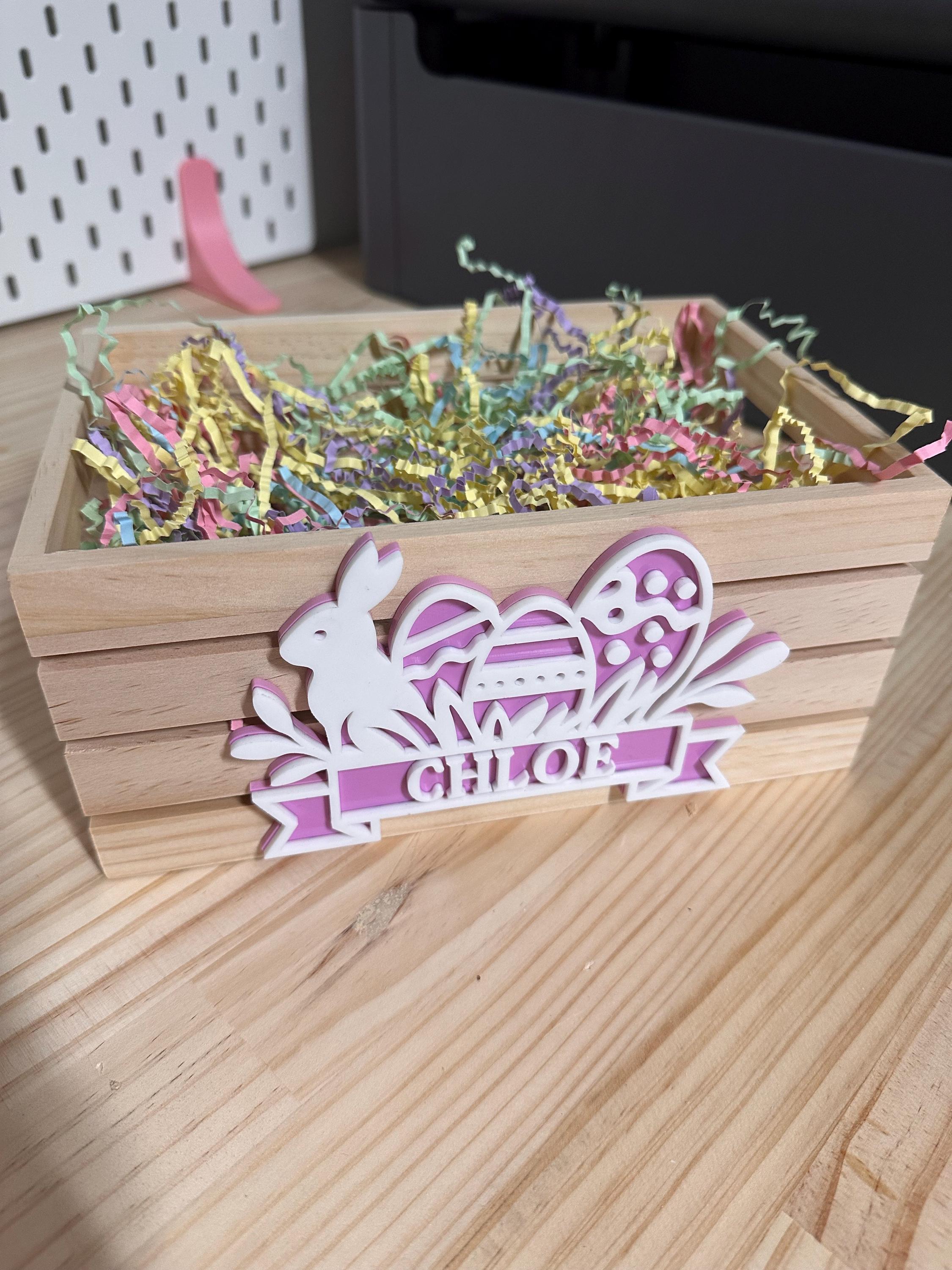 Personalised Easter Box with Crate Included