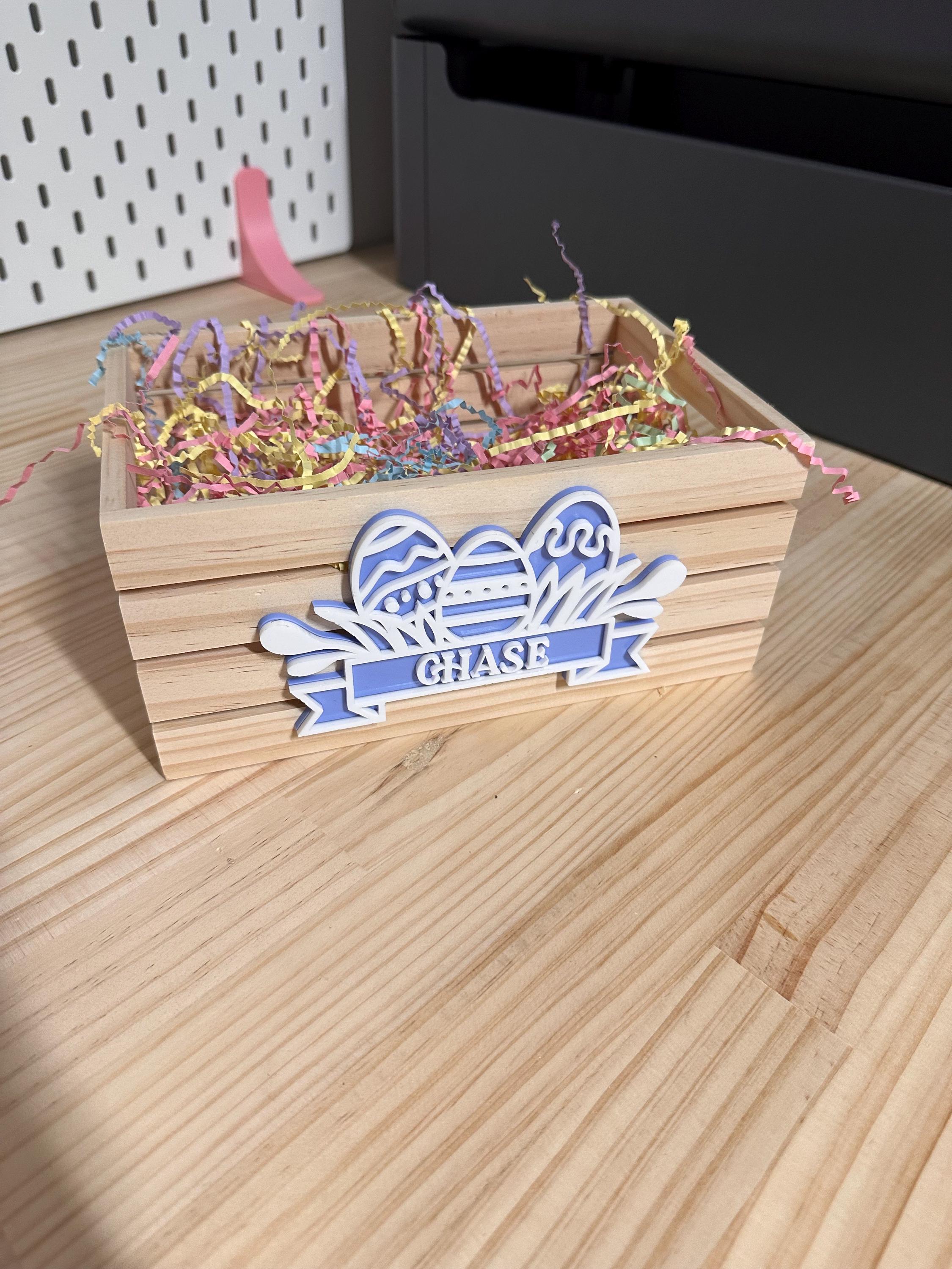 Personalised Easter Box with Crate Included