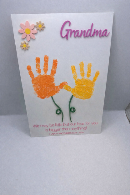 Custom Mother's Day Keep Sake of Children's Handprints