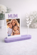 Mum Photo Frame with 3D Printed Flower Keepsake Gift
