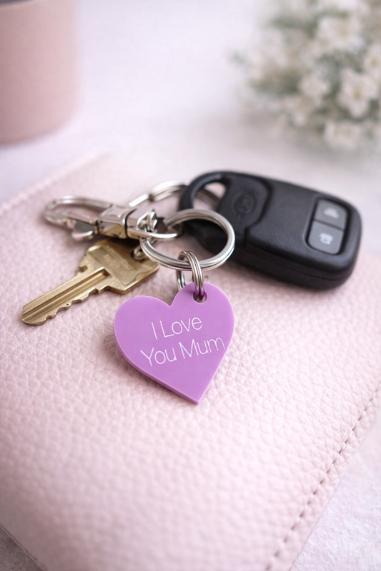 Cute Little Keyring Heart for Mum