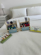 Personalised Easter Bunny Crate with Name Plaque