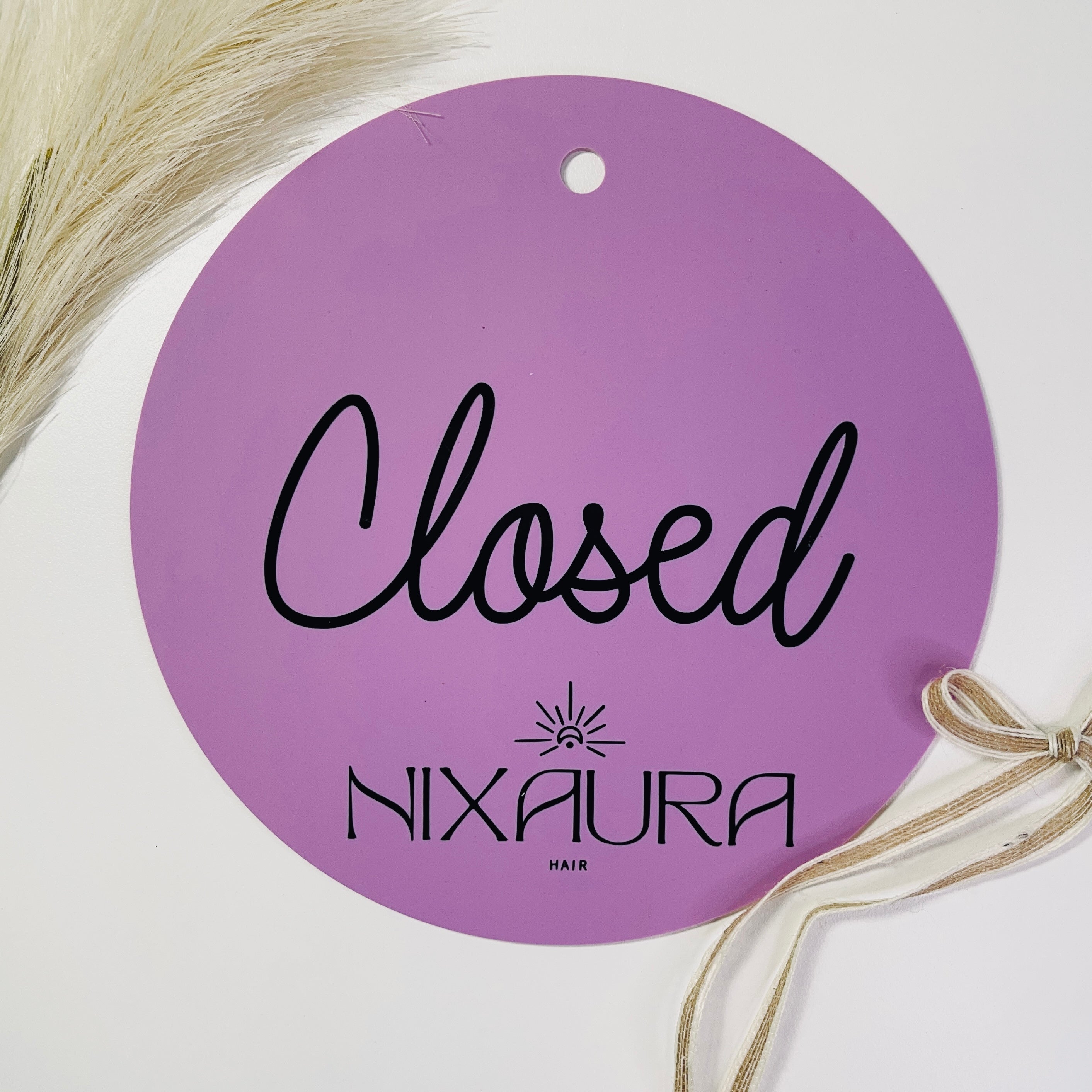 Custom Double-Sided Open / Closed Sign with Logo