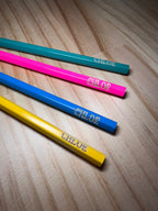 Personalised Engraved Name Coloured Pencils - Set of 10
