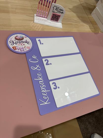 Custom 16oz UV DTF Wrap Display Board | Personalised Business Logo & Branding