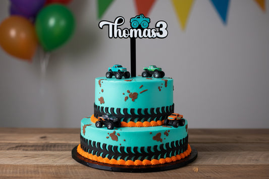 Personalised Monster Truck Cake Topper