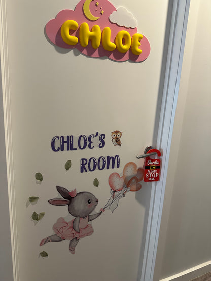 Santa Please Stop Here – Christmas Door Hanger