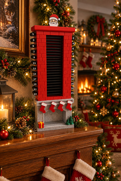 Santa’s Chimney Christmas Countdown – 3D Printed Advent Calendar