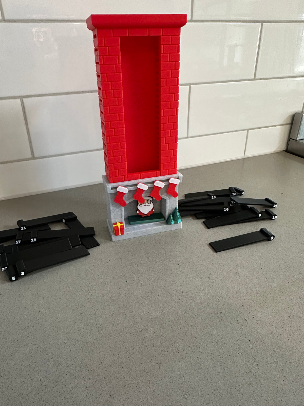 Santa’s Chimney Christmas Countdown – 3D Printed Advent Calendar