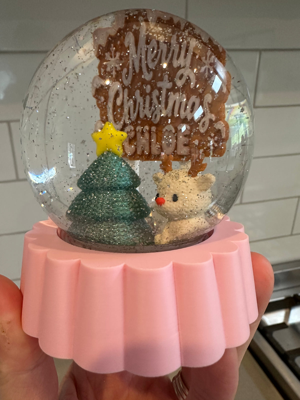 Personalised Christmas Snow Globe