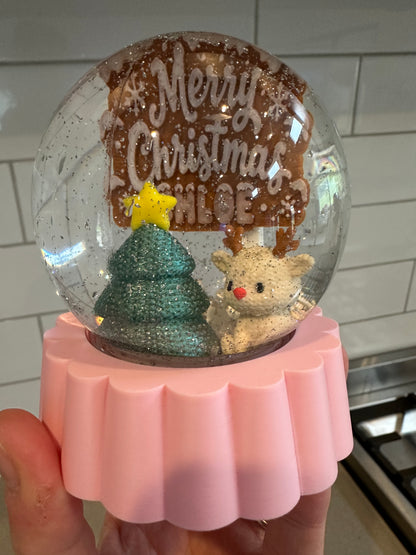 Personalised Christmas Snow Globe