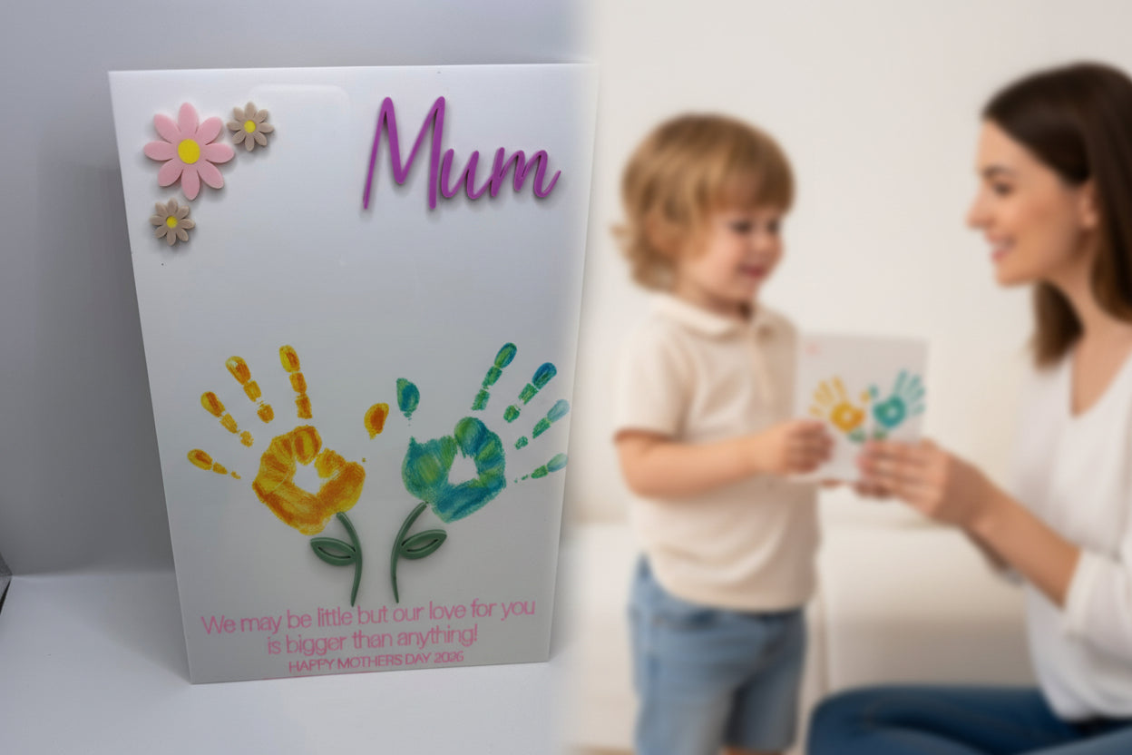 Custom Mother's Day Keep Sake of Children's Handprints