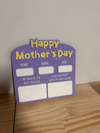 Reusable Mother’s Day Acrylic Photo Board