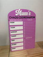 Mum’s Chaos Coordinator – Weekly Acrylic Planner