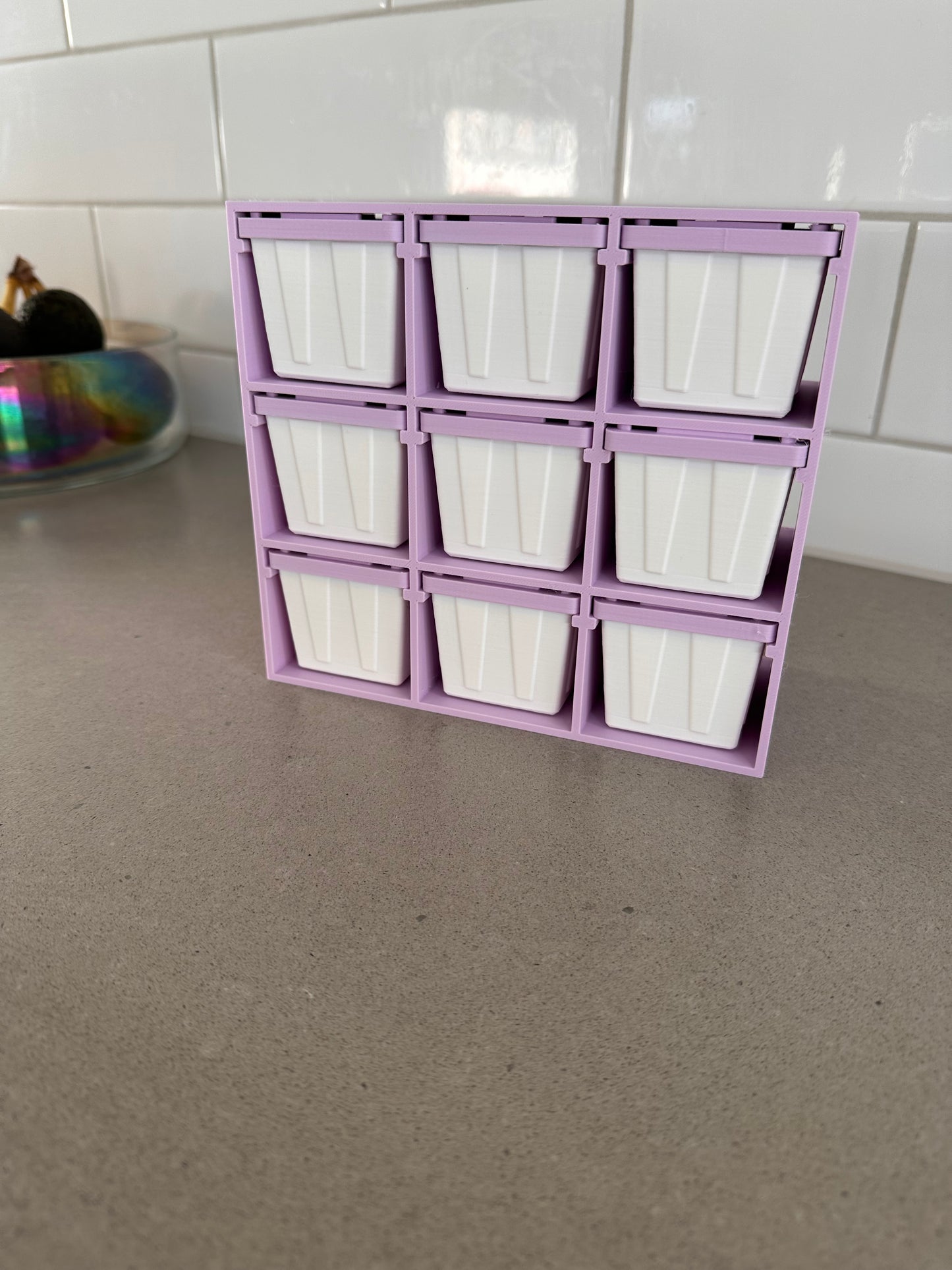 3D Printed Mini Storage Crate Shelf