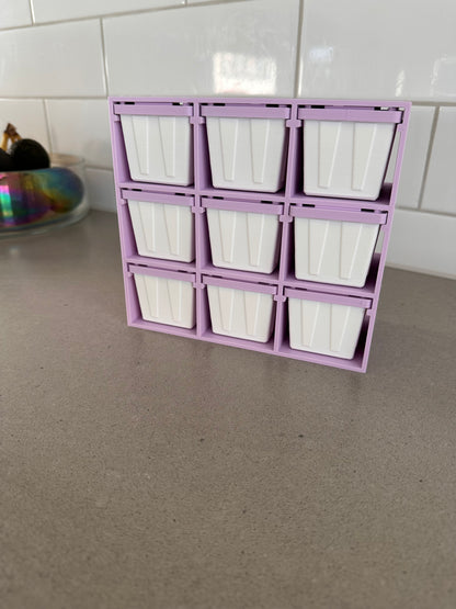 3D Printed Mini Storage Crate Shelf