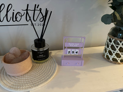 Reading Tracker Counter 3D Printed – Books Read This Year