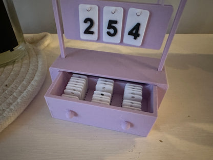 Reading Tracker Counter 3D Printed – Books Read This Year