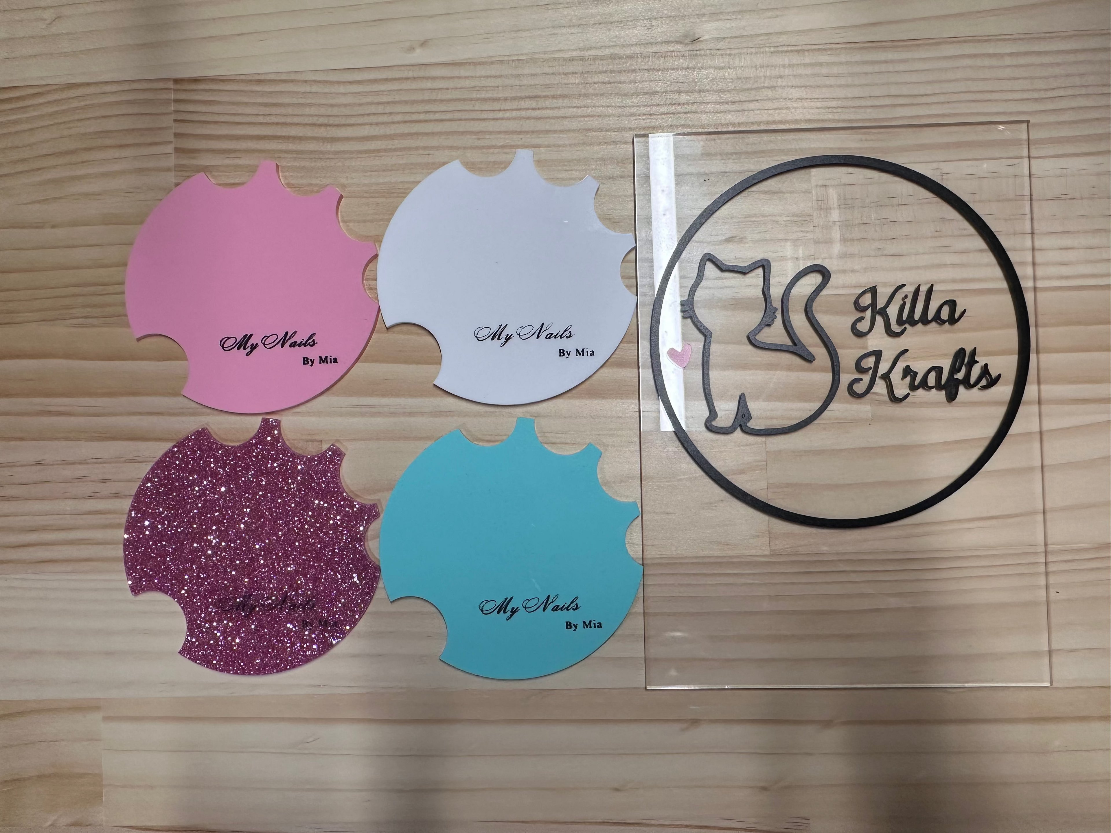 Custom Nail Photo Prop with Logo