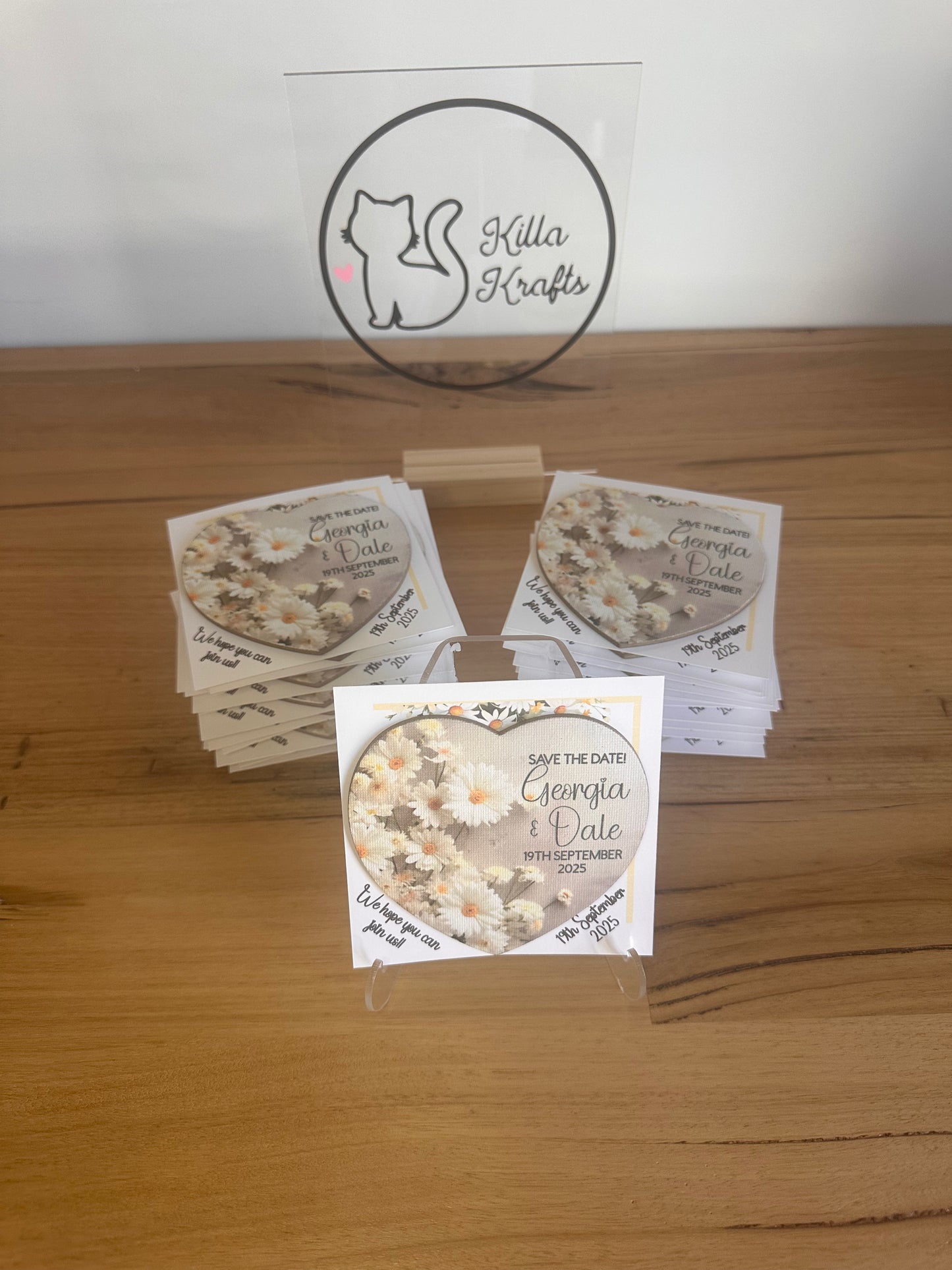 Save The Date Wedding Magnets - Pack of 5
