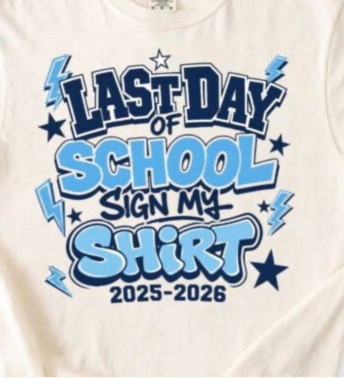Last Day Of School - Sign My Top Print
